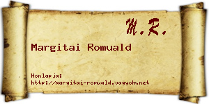 Margitai Romuald névjegykártya